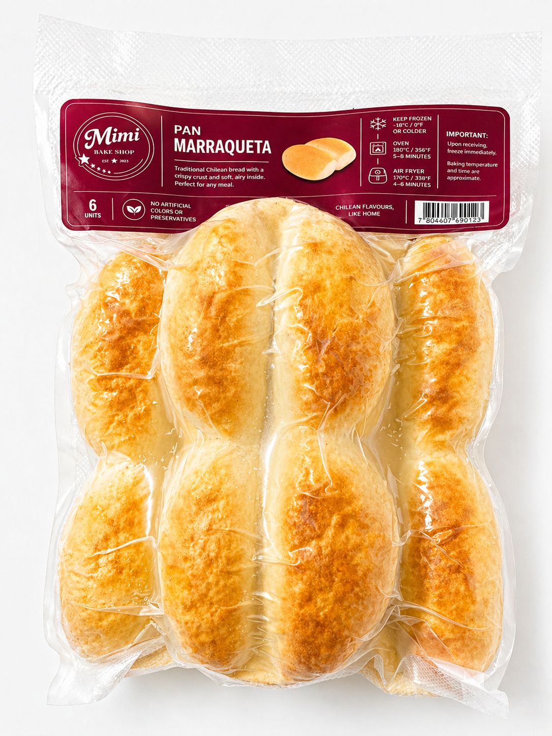 MARRAQUETAS - 6 UNITS  par-baked