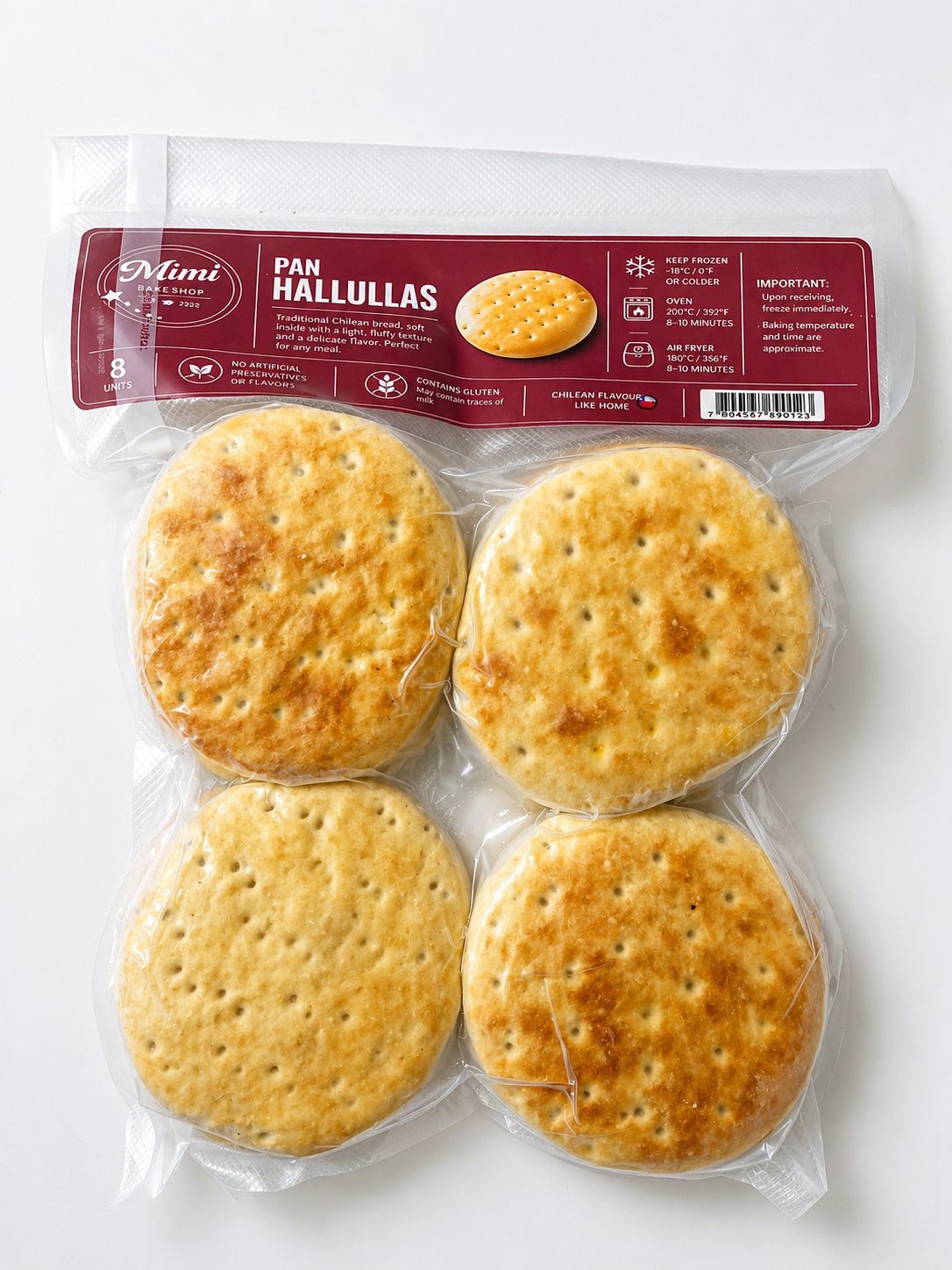 HALLULLAS - 8 UNITS par-baked