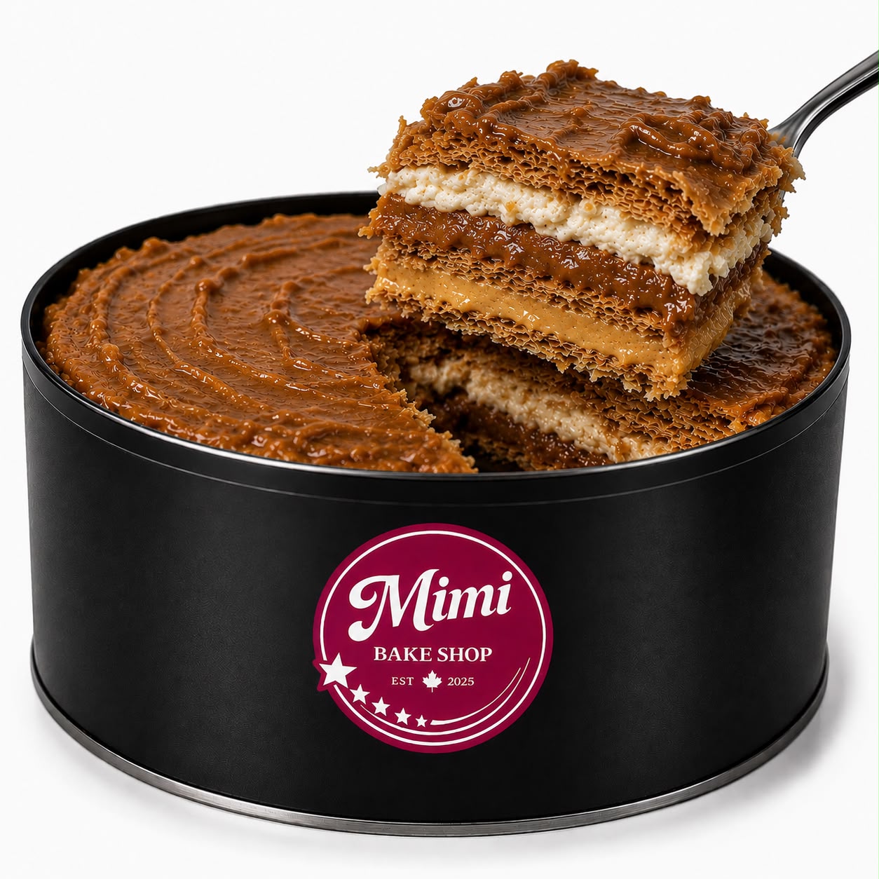 MIL HOJAS LUCUMA MANJAR - Tin Cake 7inch